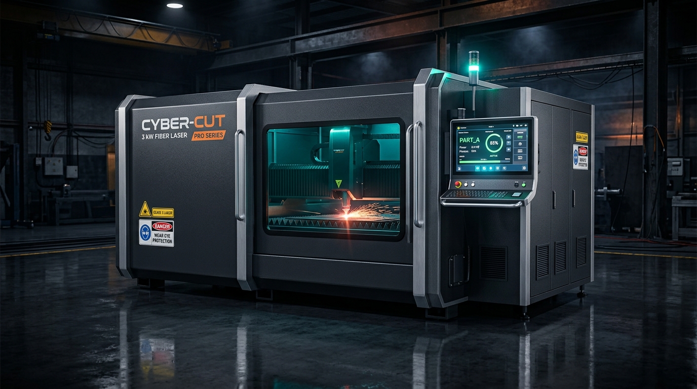 3 KW FIBER LASER CUTTER